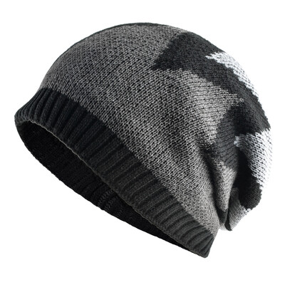 Νέα χειμωνιάτικα ανδρικά φασόλια Ζεστά πλεκτά χρώματα που ταιριάζουν με καπό Καπέλα μόδας Hip Hop Skullies Beanie Ανδρικά χοντρά, καθημερινά πλεκτά Gorras