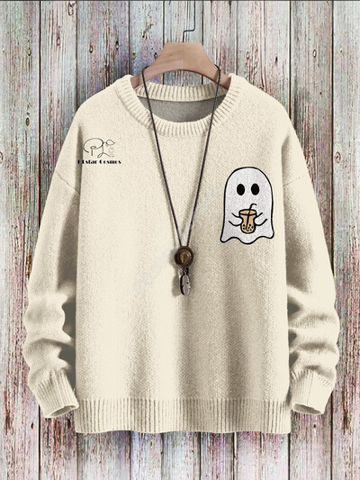 Χριστουγεννιάτικο Ugly πλεκτό πουλόβερ Xmas Santa Claus Animal Πολύχρωμο τατουάζ Retro Unisex 3DPprint Funny Harajuku Casual μακρυμάνικα H