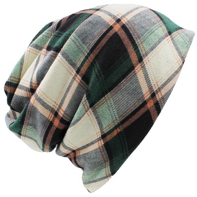 Marka ALTOBEFUN Jesen Zimske kape za žene Skullies i kape muške kape Unisex karirani dizajn Ženska kapa kontrastne boje BHT022
