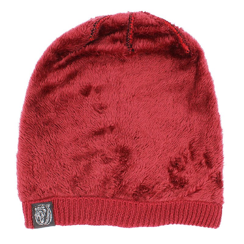 ALTOBEFUN Skullies kapa zimska kapa za muškarce, vrećasta topla pletena kapa od umjetnog krzna Kape za odrasle, debela pletena kapa za žene, kape BHT144
