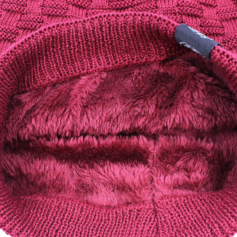 ALTOBEFUN Skullies kapa zimska kapa za muškarce, vrećasta topla pletena kapa od umjetnog krzna Kape za odrasle, debela pletena kapa za žene, kape BHT144