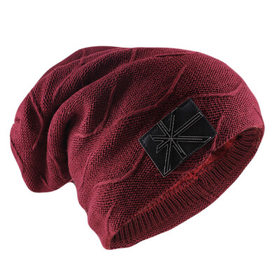 Νέο χειμωνιάτικο ζεστό ανδρικό καπέλο φασόλια Skullies μόδα Μάρκα γυναικεία καπέλο καπέλο πλεκτό Γυναικείο κοκάλι για εξωτερικούς χώρους Casual Gorras Καπέλο Unisex