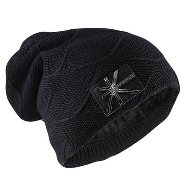 Νέο χειμωνιάτικο ζεστό ανδρικό καπέλο φασόλια Skullies μόδα Μάρκα γυναικεία καπέλο καπέλο πλεκτό Γυναικείο κοκάλι για εξωτερικούς χώρους Casual Gorras Καπέλο Unisex