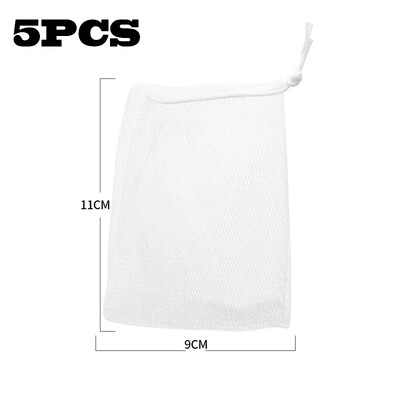 5 τμχ Τσάντες με δίχτυ αποθήκευσης φρούτων λαχανικών επαναχρησιμοποιούμενες δικτυωμένες τσάντες Οργάνωση τροφίμων κουζίνας Πλένονται Παιχνίδια Τσάντα συσκευασίας αποθήκευσης παντοπωλείου