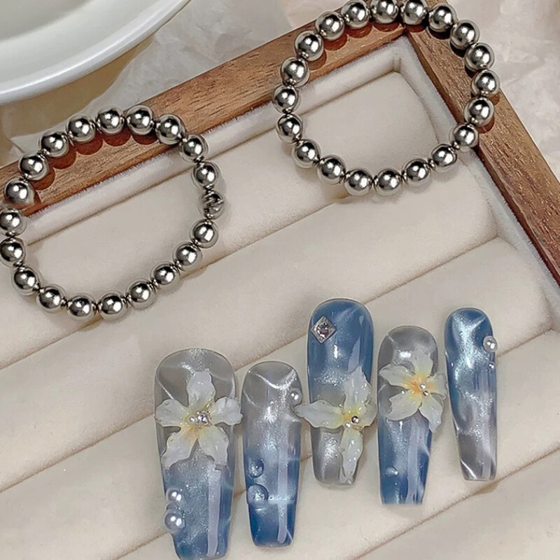 20Pcs/Set Male okrugle magnetne perle za slikanje mačjih očiju Nails Art Design Gel Polish Alat za magnete za nokte DIY&Salon Accessories