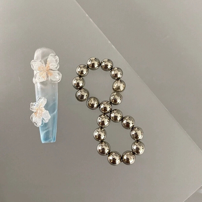 20Pcs/Set Male okrugle magnetne perle za slikanje mačjih očiju Nails Art Design Gel Polish Alat za magnete za nokte DIY&Salon Accessories