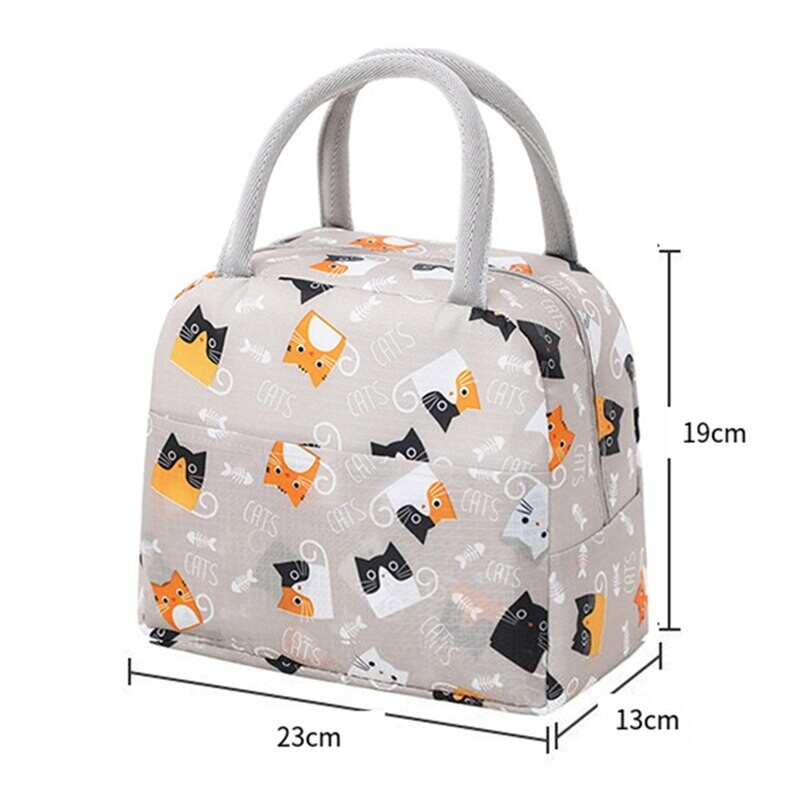 Torba za ručak s crtanim filmovima Prijenosna toplinska izolacija Dječja bento torba za piknik torba Dječja školska kutija za ručak Torbe Hladnjak za led Novo