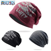 ONE PIECE Beanie καπέλο Anime Luffy Χειμερινό πλεκτό καπέλο ανδρικό χοντρό ζεστό γούνινο καπέλο καπέλο γυναικείο καπό σκι χιπ χοπ Καπέλα Δώρο