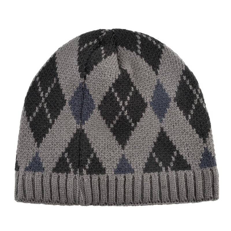 Ανδρικά Skullies Beanies Πλεκτά Καρό Καπέλα Gentleman Χειμώνας Χοντρό Υπαίθριο Καπέλο Beanies Πλέξιμο διπλής στρώσης Βελούδινο SkullCap Gorra