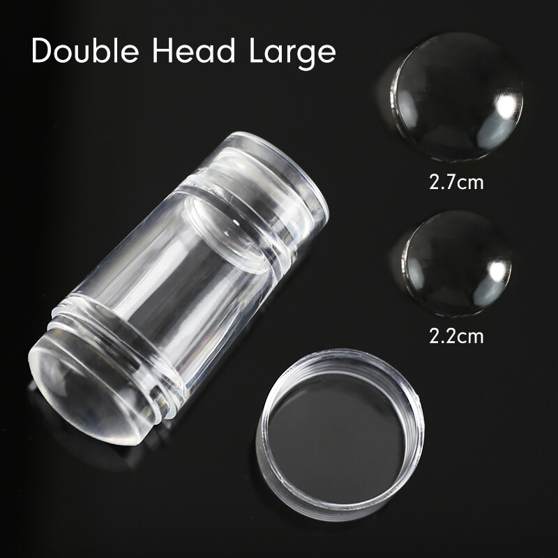 Štancanje noktiju za francuske nokte Manikura prozirnih noktiju Stamper sa strugalicom Jelly Silikonski kompleti Alati za žigosanje noktiju