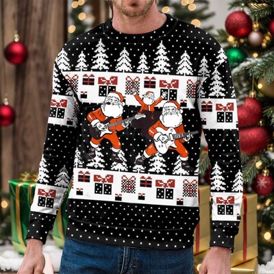 Ανδρική χριστουγεννιάτικη φούτερ με κουκούλα για το φθινόπωρο και το χειμώνα