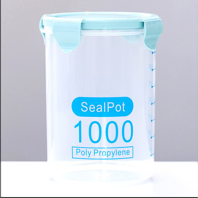 Μεγάλης χωρητικότητας σφραγισμένα βάζα κουζίνας Δοχείο αποθήκευσης ανθεκτικό στην υγρασία με διάφανα σιτηρά σε κλίμακα, σνακ, κουτιά αποθήκευσης