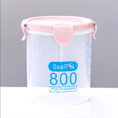 Μεγάλης χωρητικότητας σφραγισμένα βάζα κουζίνας Δοχείο αποθήκευσης ανθεκτικό στην υγρασία με διάφανα σιτηρά σε κλίμακα, σνακ, κουτιά αποθήκευσης