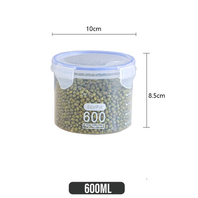 Μεγάλης χωρητικότητας σφραγισμένα βάζα κουζίνας Δοχείο αποθήκευσης ανθεκτικό στην υγρασία με διάφανα σιτηρά σε κλίμακα, σνακ, κουτιά αποθήκευσης