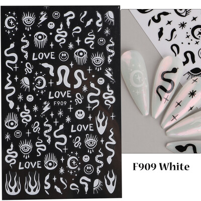 Τρισδιάστατα αυτοκόλλητα για νύχια Halloween Spiders Slider Ολογραφικό τριαντάφυλλο Αυτοκόλλητο αυτοκόλλητο αυτοκόλλητο μανικιούρ μανικιούρ και διακόσμηση