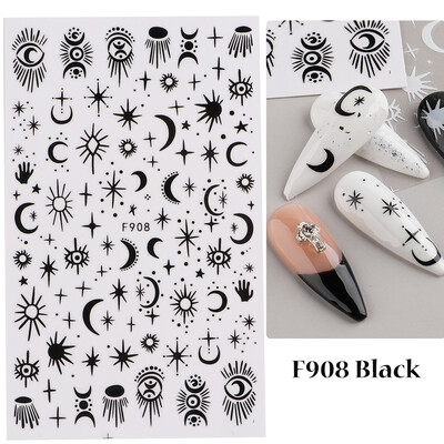 Τρισδιάστατα αυτοκόλλητα για νύχια Halloween Spiders Slider Ολογραφικό τριαντάφυλλο Αυτοκόλλητο αυτοκόλλητο αυτοκόλλητο μανικιούρ μανικιούρ και διακόσμηση