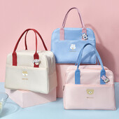 Prijenosna toplinski izolirana toplinska torba za ručak Dječja crtana slatka bento torba za piknik Vodootporna kutija velikog kapaciteta za pohranu hrane