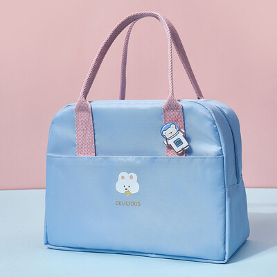 Prijenosna toplinski izolirana toplinska torba za ručak Dječja crtana slatka bento torba za piknik Vodootporna kutija velikog kapaciteta za pohranu hrane