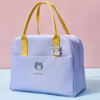 Prijenosna toplinski izolirana toplinska torba za ručak Dječja crtana slatka bento torba za piknik Vodootporna kutija velikog kapaciteta za pohranu hrane