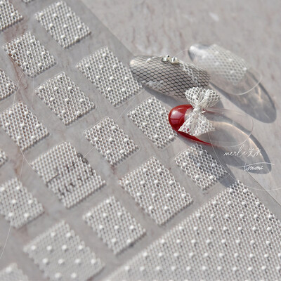 Zlatna pahuljica Bowknot Snjegović Lijepi božićni 3D samoljepljivi naljepnici za nokte Rhinestones 5D reljefni reljefi Naljepnice za manikuru