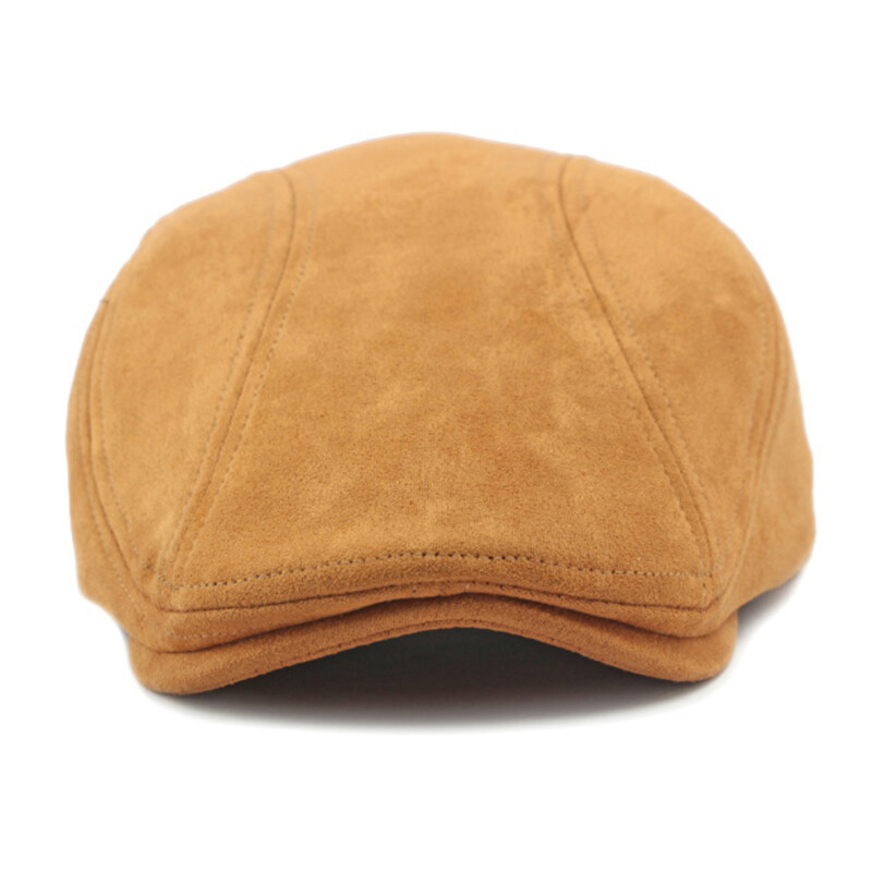 HT4344 Kapa s beretkom Proljeće Jesen Pune šešire s beretkama od brušene kože za muškarce Žene Vintage umjetničke slikarske ravne kape Muške ženske beretke za muškarce