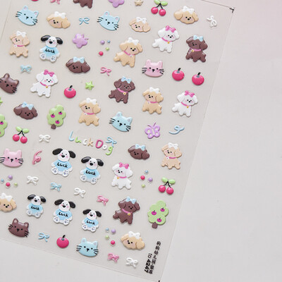 Summer Beach Lubenica Juice & Whale Naljepnice za nokte 5D Nail Art Design Decoration Decals DIY manikura