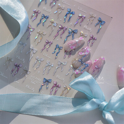 Summer Beach Lubenica Juice & Whale Naljepnice za nokte 5D Nail Art Design Decoration Decals DIY manikura