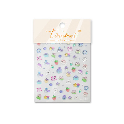 Summer Beach Lubenica Juice & Whale Naljepnice za nokte 5D Nail Art Design Decoration Decals DIY manikura