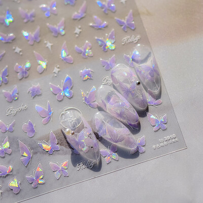Vintage Egipat Crne i šarene mačje naljepnice za nokte Zlatno srebrno utiskivanje 3D Nail Art Dizajn Dekoracije Naljepnice DIY manikura