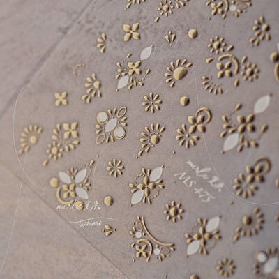 Vintage Egipat Crne i šarene mačje naljepnice za nokte Zlatno srebrno utiskivanje 3D Nail Art Dizajn Dekoracije Naljepnice DIY manikura