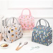 Bento Bag Izolacijska torba za ručak Zadebljane torbe za pohranu hrane Prijenosni studentski spremnik za ručak Bento Pack velikog kapaciteta