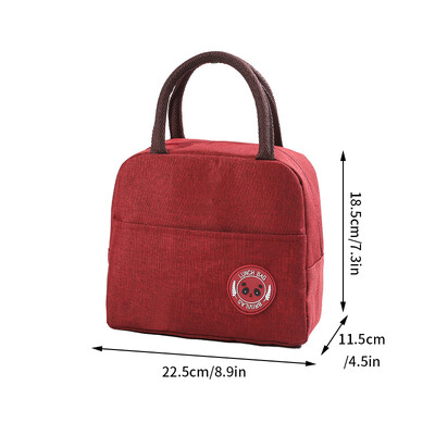 Bento Bag Izolacijska torba za ručak Zadebljane torbe za pohranu hrane Prijenosni studentski spremnik za ručak Bento Pack velikog kapaciteta