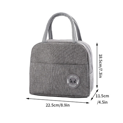 Bento Bag Izolacijska torba za ručak Zadebljane torbe za pohranu hrane Prijenosni studentski spremnik za ručak Bento Pack velikog kapaciteta