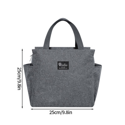 Bento Bag Izolacijska torba za ručak Zadebljane torbe za pohranu hrane Prijenosni studentski spremnik za ručak Bento Pack velikog kapaciteta