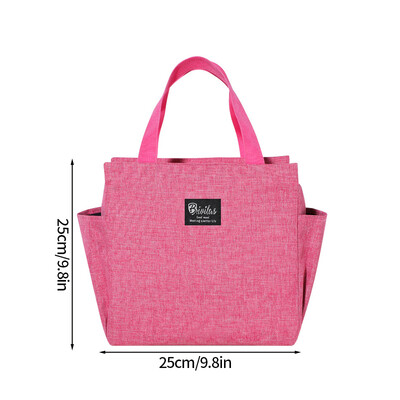 Bento Bag Izolacijska torba za ručak Zadebljane torbe za pohranu hrane Prijenosni studentski spremnik za ručak Bento Pack velikog kapaciteta