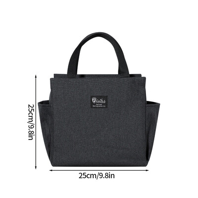 Bento Bag Izolacijska torba za ručak Zadebljane torbe za pohranu hrane Prijenosni studentski spremnik za ručak Bento Pack velikog kapaciteta