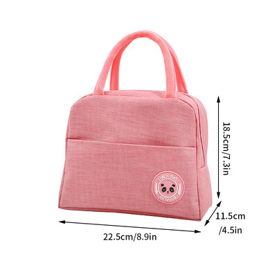 Bento Bag Izolacijska torba za ručak Zadebljane torbe za pohranu hrane Prijenosni studentski spremnik za ručak Bento Pack velikog kapaciteta