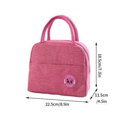 Bento Bag Izolacijska torba za ručak Zadebljane torbe za pohranu hrane Prijenosni studentski spremnik za ručak Bento Pack velikog kapaciteta