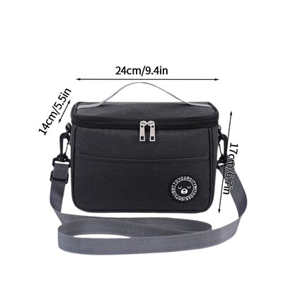 Bento Bag Izolacijska torba za ručak Zadebljane torbe za pohranu hrane Prijenosni studentski spremnik za ručak Bento Pack velikog kapaciteta