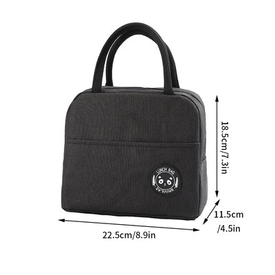 Bento Bag Izolacijska torba za ručak Zadebljane torbe za pohranu hrane Prijenosni studentski spremnik za ručak Bento Pack velikog kapaciteta