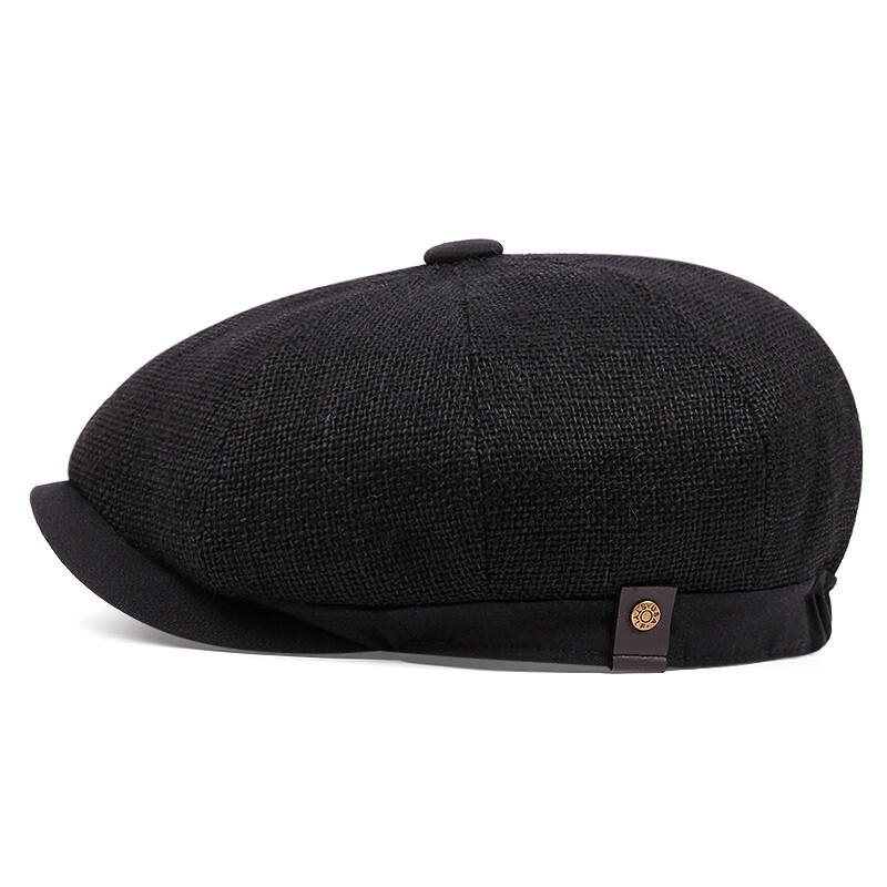 Laneni novinski šeširi za muškarce Žene Vintage kape s beretkama britanskog slikara Gatsbyja Modni osmokutni šešir Gorras Para Hombre