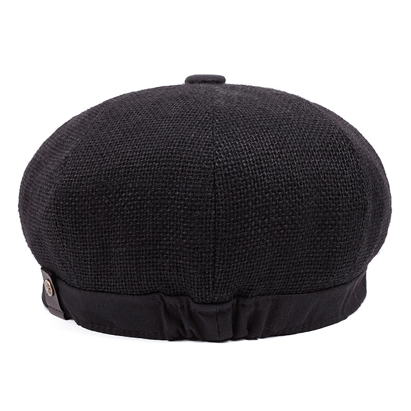 Laneni novinski šeširi za muškarce Žene Vintage kape s beretkama britanskog slikara Gatsbyja Modni osmokutni šešir Gorras Para Hombre