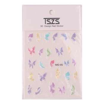 1 бр. Polular Butterfly Nail Sticker Colorful Aurora Spring Summar Butterfly Sticker Nail Decal Маникюр Декорация