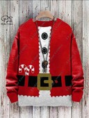 3D nyomtatás karácsonyfa karácsonyfa Mikulás tetoválás macska állat szarvas medve csúnya pulóver alkalmi uniszex téli pulóver M14