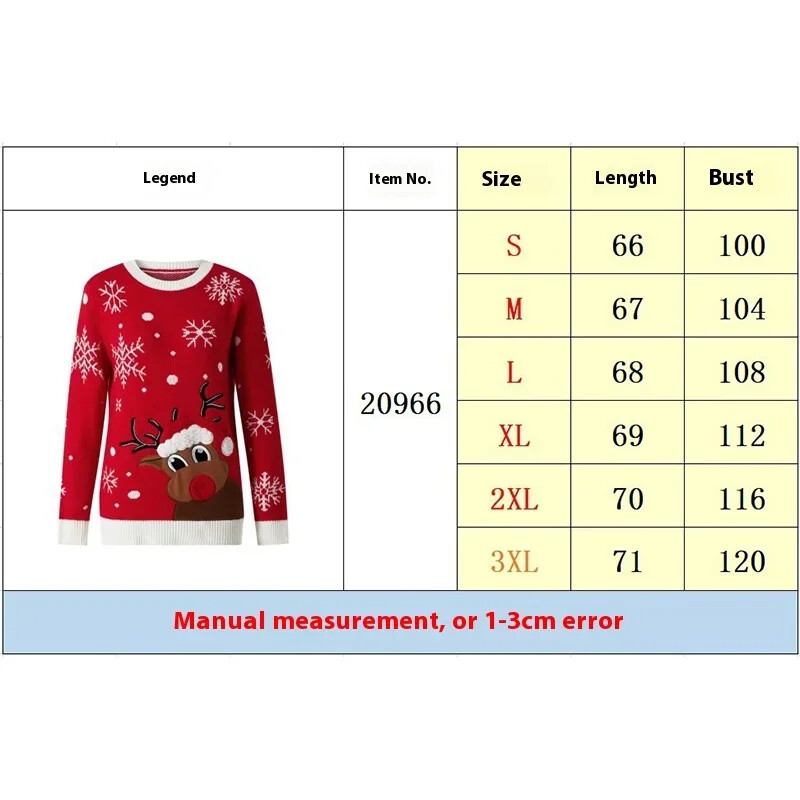 Pulovere pentru bărbați europeni americani Toamnă și iarnă Noi stiluri de Crăciun Atmosfera de ren Sărbători Pulover tricotat casual roșu