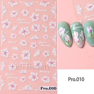 5D slatka pčela tratinčica cvijet naljepnice za nokte latice cvijet leptir kukac samoljepljiva naljepnica za manikuru DIY privjesci folije dekoracija noktiju