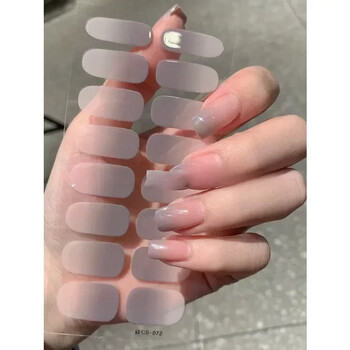 Ημι-πολυμερισμένο Gel Nail Αυτοκόλλητα Μονόχρωμο Νύχι Ημιψημένο Tips Full UV Nail Need Decals Πάστα Λάμπα N0R7 Ιδανικό δώρο οικιακής χρήσης