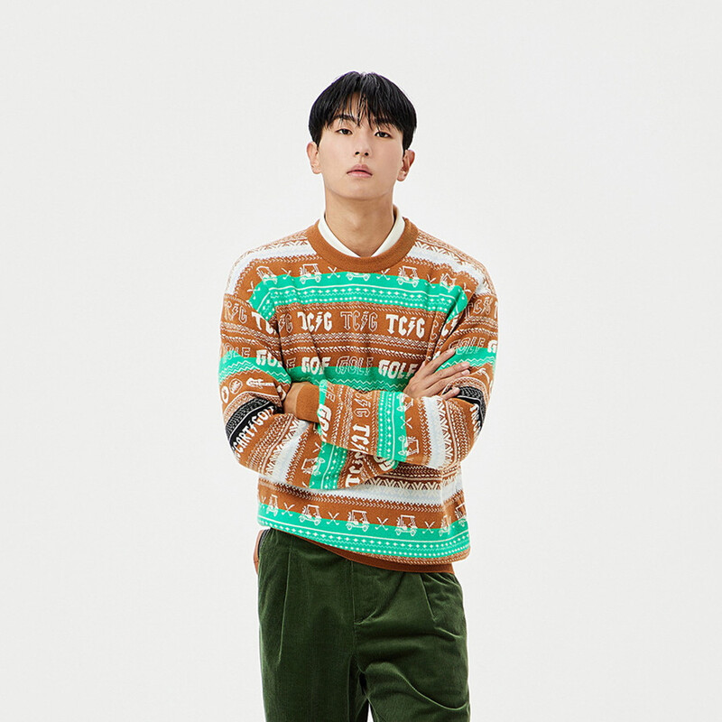 Vrhunski! Brand Trend! Klasični svestrani muški pleteni pulover, poseban prugasti dizajn, dugi rukavi za toplinu, luksuzni golf