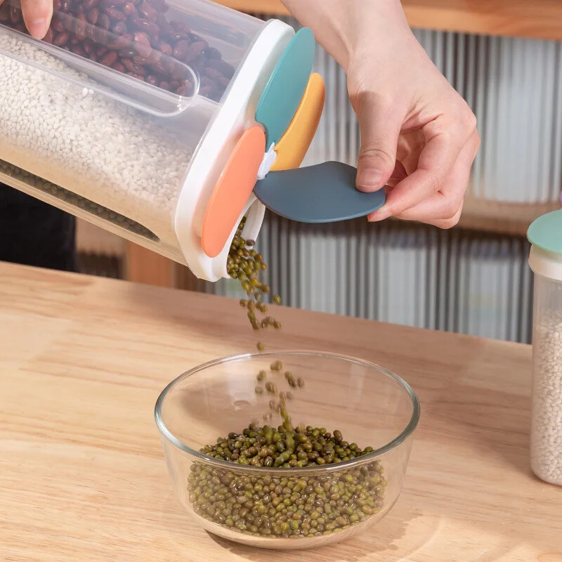 Zatvoreni spremnik za žitarice, plastična pregrada, kutija za pohranu, spremnik za hranu, otporan na vlagu, svježina, kuhinja