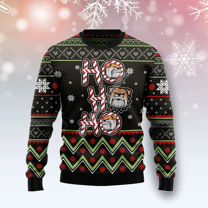 Božićni ružni pleteni džemper Božićni Djed Mraz Životinja Šarena tetovaža Retro Unisex 3DPprint Smiješni Harajuku Ležerni dugi rukavi U